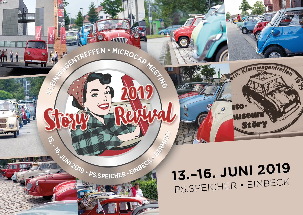 PS_SPEICHER's tweet photo. Vom 13.-16.06.2019 lassen wir zum zweiten Mal das Störy-Feeling am PS.SPEICHER aufleben! ➡ https://t.co/LHK94bPOF5 - Foto: KSK/MY/einpicture.com #einbeck #störy #kleinwagentreffen #microcarmeeting #kultautos #oldtimermuseum #gogomobil #isetta #bondmicrocar #peel #messerschmitt https://t.co/oyuoKPNsmY