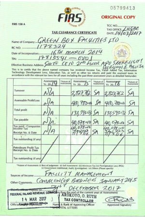 How Business Owners In Nigeria Can Obtain Tax Clearance Certificate With The F.I.R.S