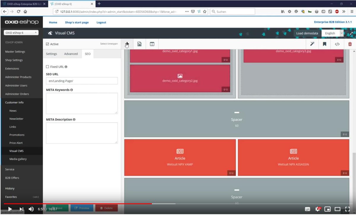 OXID_eSales's tweet image. Build cool landingpages or campaigns for your #OXID eShop with our fully integrated #VisualCMS. Start the tutorial here: youtu.be/X813aoGOayY
Any questions? Check-in to our webinar next thursday 11 am! bit.ly/2Haz1gV