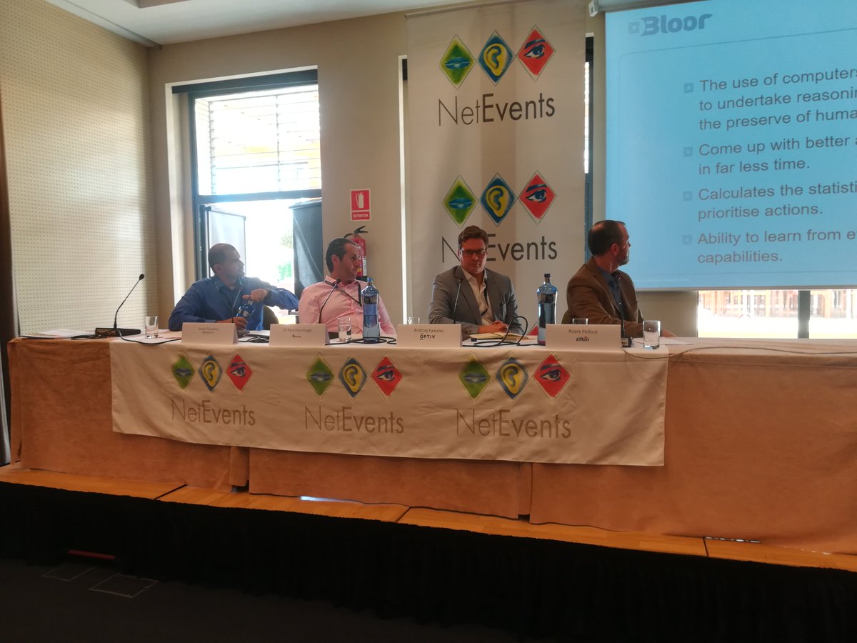 ZuzuDotAI's tweet photo. RT @NetEventsTV: " Its all about helping us get beyond the human scale". Says @rpollock @ZiftenInc @FranNL @BloorResearch Ali Reza Moschtaghi @NandosUSA Andrzej Kawalec @Optiv and Saqib Chaudhry from @CCAD #NetEvents19 #AI https://t.co/MuFmnMuGvA