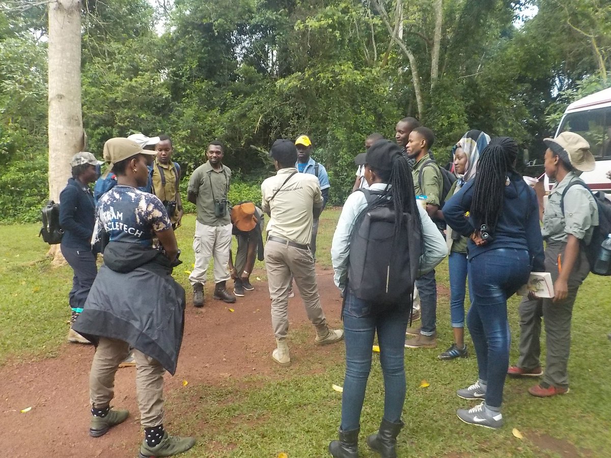 brendah_ape's tweet photo. The future belongs to the young generation... I believe in these young tourism enthusiasts... We leave no bird unidentified. #Uganda #destinationBirders #naturelovers #birders #Conservationists #Driverguides #GriffinfallsCamp #MabiraForest https://t.co/y7uQVDCi3W