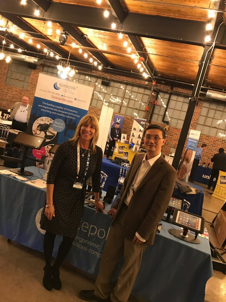 test Twitter Media - Thank you @BlueStarCan for having us at your IST Toronto event. We had a blast engaging with reps. @MickiRiecke and @Kevin_Y_Chen had a little photo shoot modeling #SpacePole mounting and mobility products #FridayThoughts https://t.co/g0NCK3y9uZ