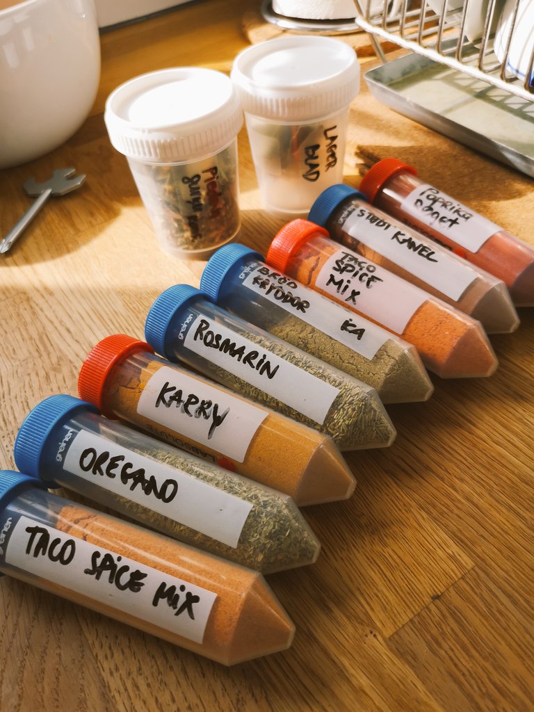 JRieksta's tweet image. I can&apos;t think of a better storage for spices. It&apos;s just a little bit obvious that I do spend some time in the lab #centrifugetubes  #labequipment