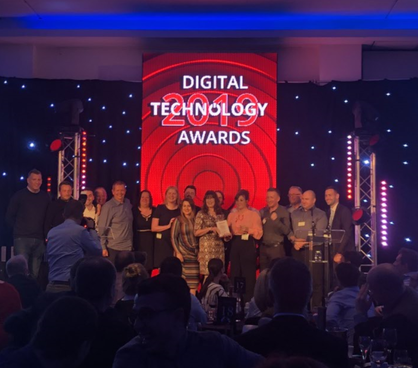 DisclosureScot's tweet photo. Delighted to win the Innovation in the Public Sector award at last night's #DigitalTech2019! 🎉
Well done to everyone involved in our cloud migration project - a key milestone in our digital transformation @BJSSLtd @scotlandis https://t.co/p35QlRqYY2