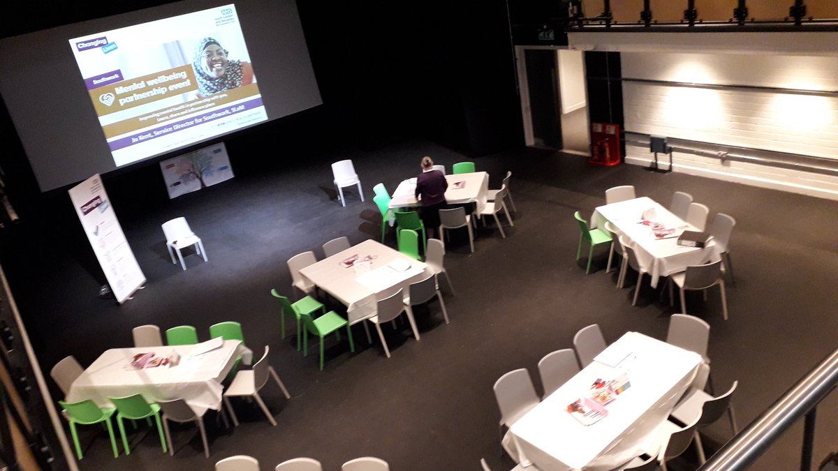 chip_silva's tweet photo. All set up for @MaudsleyNHS #Southwark Mental welling partnership event - do come along! #ChangingLives #PartnershipEvents https://t.co/WxPBf71M2H
