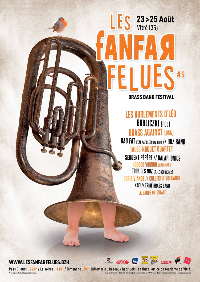 LesFanfarfelues's tweet photo. Découvrez l'affiche 2019 du Festival @LesFanfarfelues !!
@EffetVitre https://t.co/HqeSYDVFIq