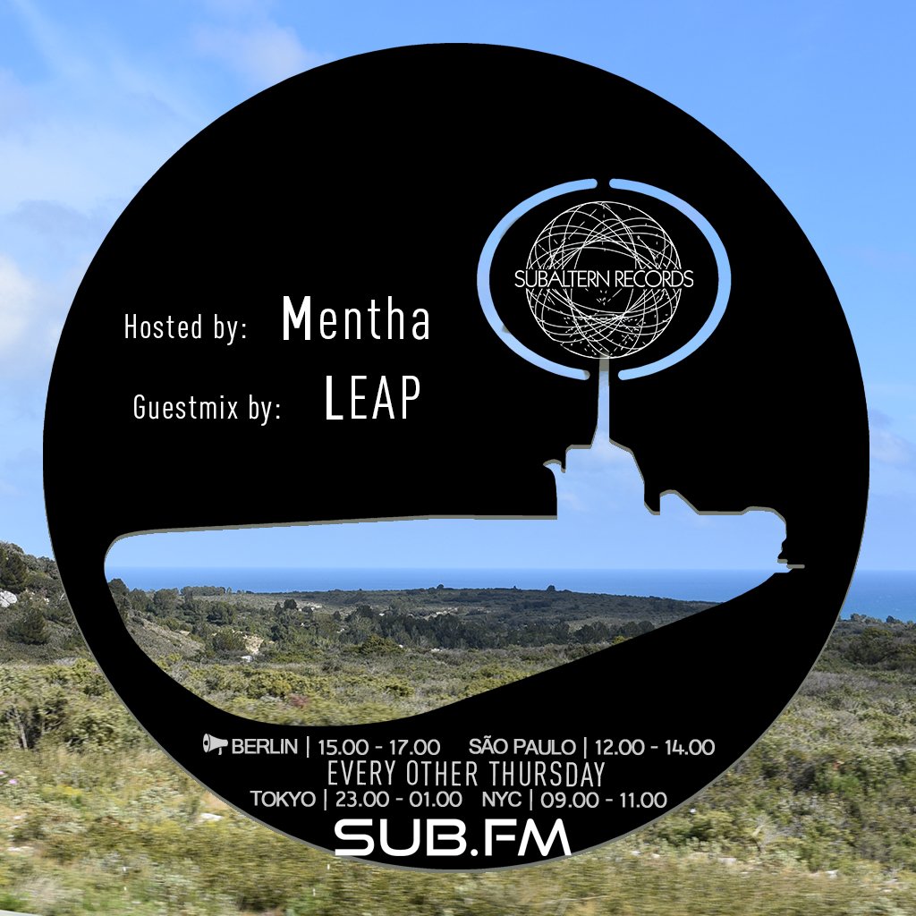 Latest <a href="/SubalternRec/">Subaltern Records</a> Radio on <a href="/SubFM/">Sub FM</a> up now on SC with full tracklist soundcloud.com/mentha/subalte… out to <a href="/leapdubz/">leap</a> <a href="/subaudiorec/">subaudiorecords</a> on the guestmix and all producers sending me tunes! 🙏🌻