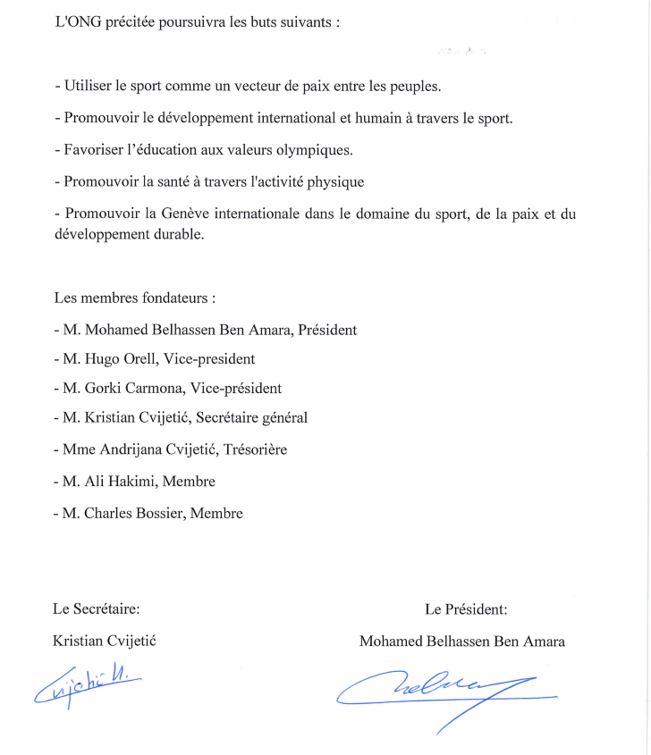 SPDD10's tweet photo. M.Mohamed Belhassen Ben Amara, Président de #SPDD, ainsi que M. Kristian Cvijetić, le Secrétaire général, procèdent à la légalisation des signatures du PV de l'Assemblée générale constitutive ainsi que les statuts de SPDD auprès de l'Etat de Genève. https://t.co/NnigfFjlxc