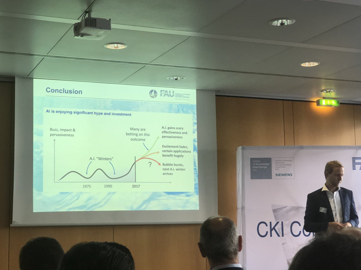 Stephan Weiss (@stephanweiss) on Twitter photo AI Winter is coming? Not really - this time we are on the brink to AI kicking off! Amazing insights from <a href="/BjoernEskofier/">Bjoern Eskofier</a> on AI at this year‘s #CKI conference of <a href="/FAU_Germany/">FAU Germany</a> ! AI Winter is coming? Not really - this time we are on the brink to AI kicking off! Amazing insights from <a href="/BjoernEskofier/">Bjoern Eskofier</a> on AI at this year‘s #CKI conference of <a href="/FAU_Germany/">FAU Germany</a> !