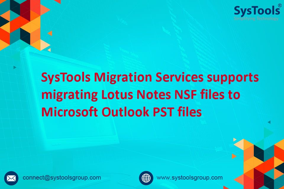 SYSTOOLS's tweet image. Want to migrate Lotus Notes NSF Files to Outlook PST Files?
#SysTools #GoogleApps #GoogleAppsForWork #Office365 #GSuitemigration #Migrator #Cloud #Gsuite #GoogleDrive #OneDrive #GoogleDriveMigrator #GDriveMigrator #OneDriveMigrator #LotusNotes #PSTFiles #NSFFiles #NSFToPST