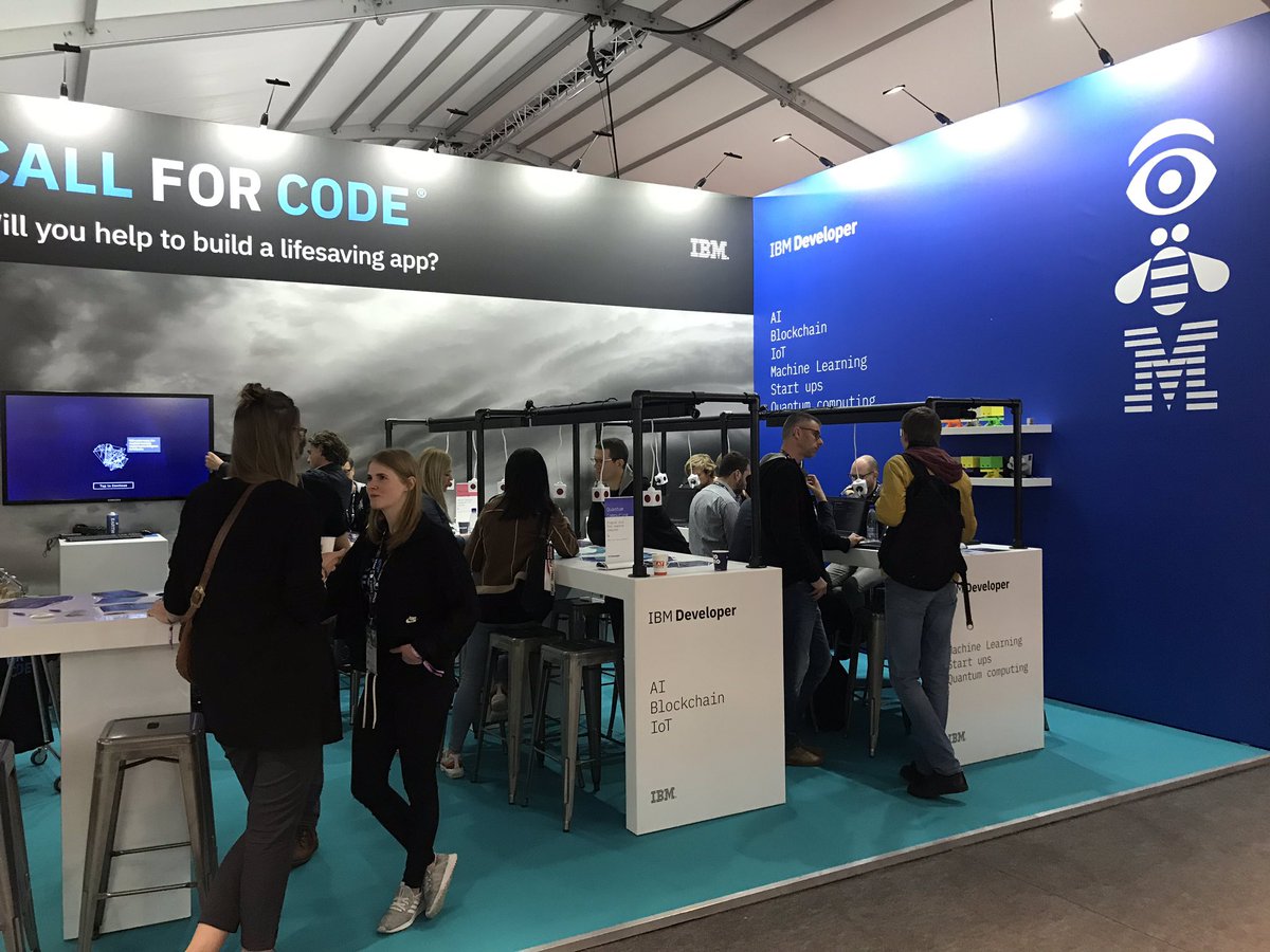 Join our coding workshops on tech for good today at the ibm booth at #tnw19 We have some last seats left on watson/ai 13-15h #CallforCode