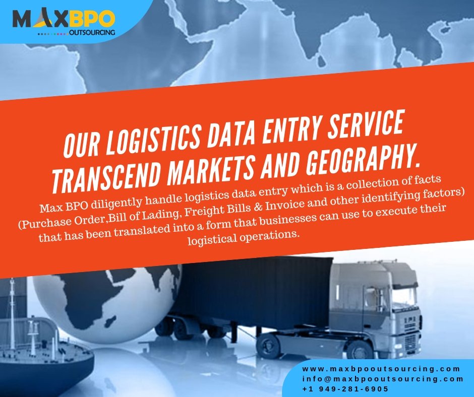 max_bpo's tweet photo. Our Logistics Data Entry Service transcend markets and geography.
#logistic #bpo #outsourcing #business #dataentry #maxbpo
https://t.co/hPIzDklqwG https://t.co/NeR8pUVMDd