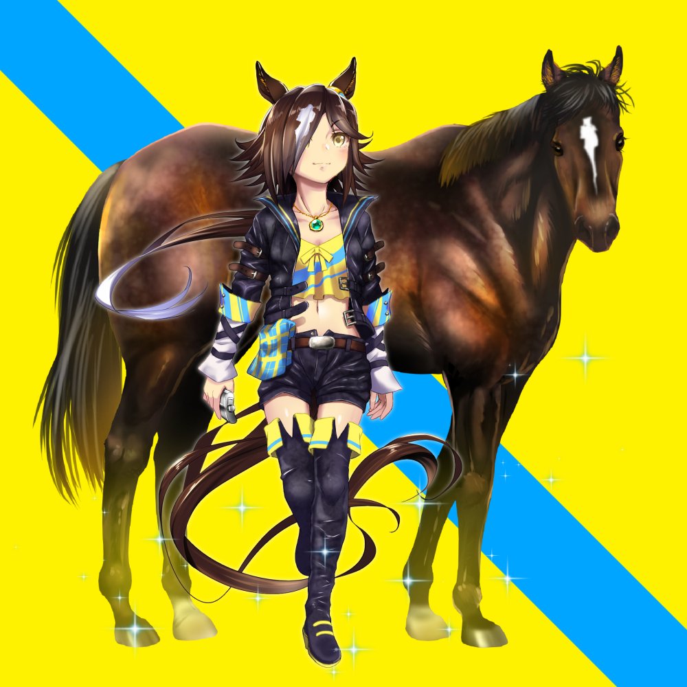 ウマ娘 ヴィクトリアマイルが近いので09年の勝者ウオッカを描きました 今月はg1がメ スギモッティのイラスト