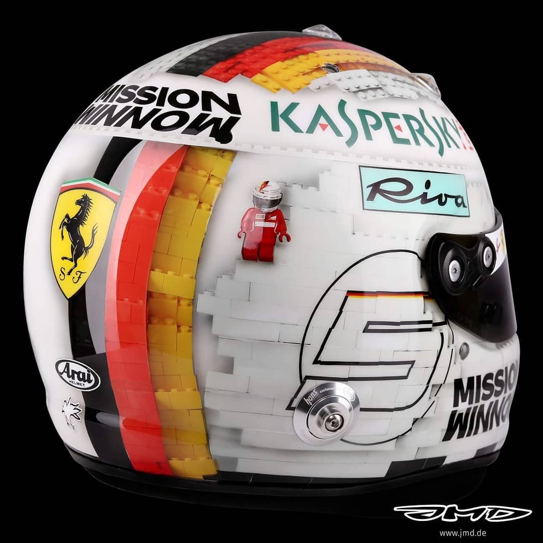 VettelTeam5BR's tweet photo. Novo capacete para Seb 💕 https://t.co/HwKIG8dVxO
