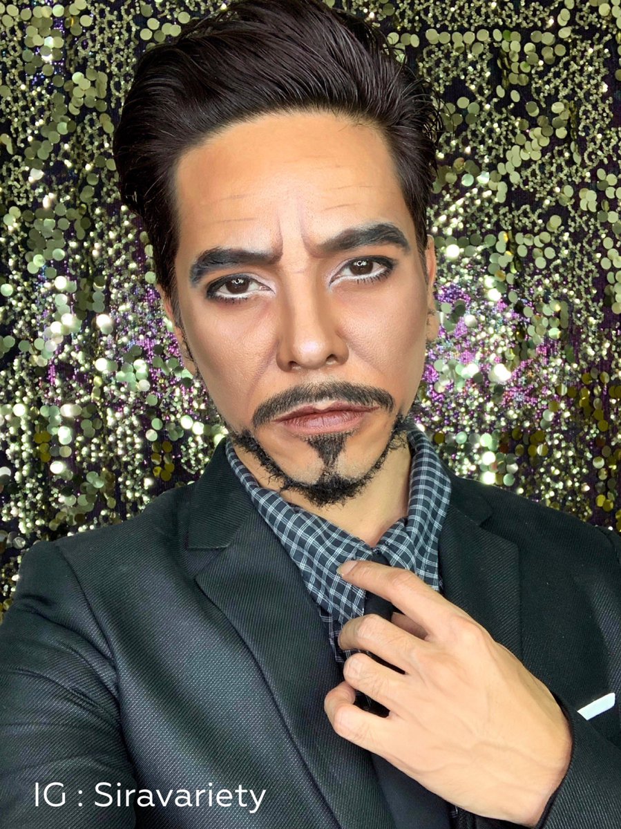 siravariety's tweet photo. I am Iron Man...Love you 3,000 #AvengersEndgame #ironman
#TonyStark #makeup #Avengersth #Avengers https://t.co/I21k4IomyQ