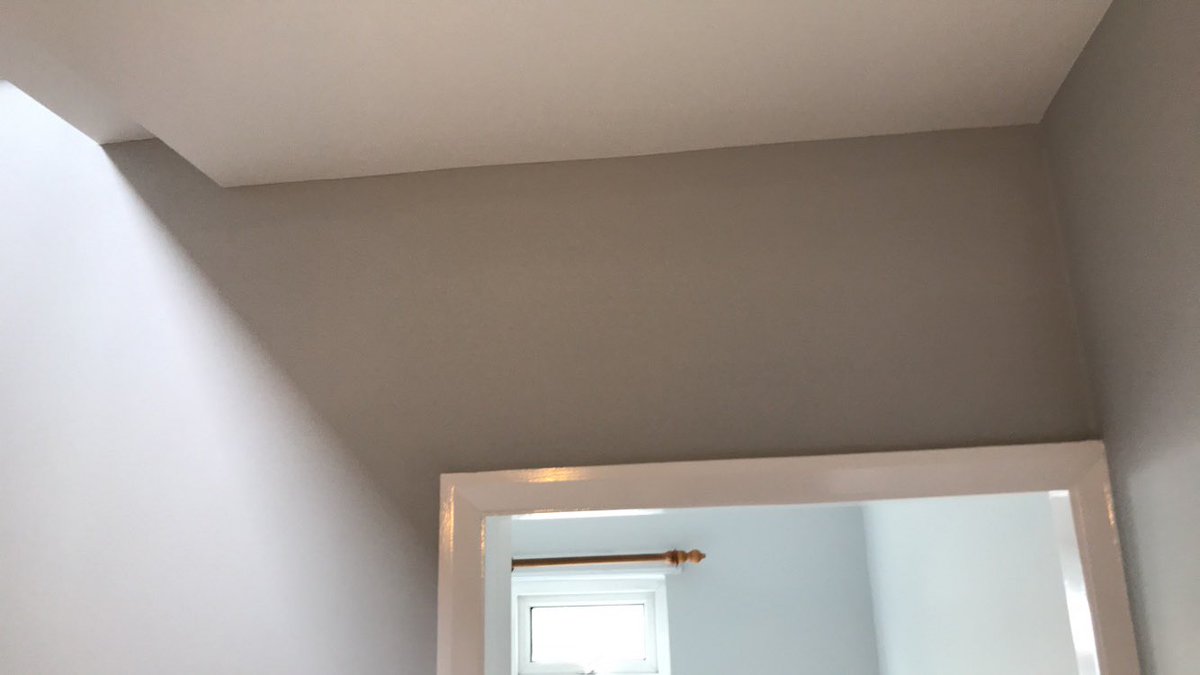 wilkinsonandson's tweet photo. @DTPaintExpert @DuluxDecCentre   Been told that we won’t be able to have a rep out to look at our job after the paint we have applied did this. Think it’s time to change to @JohnstonesPaint. Not happy!!! Going to cost me two days labour to sort this mess out!! https://t.co/wFXopuF5Xe