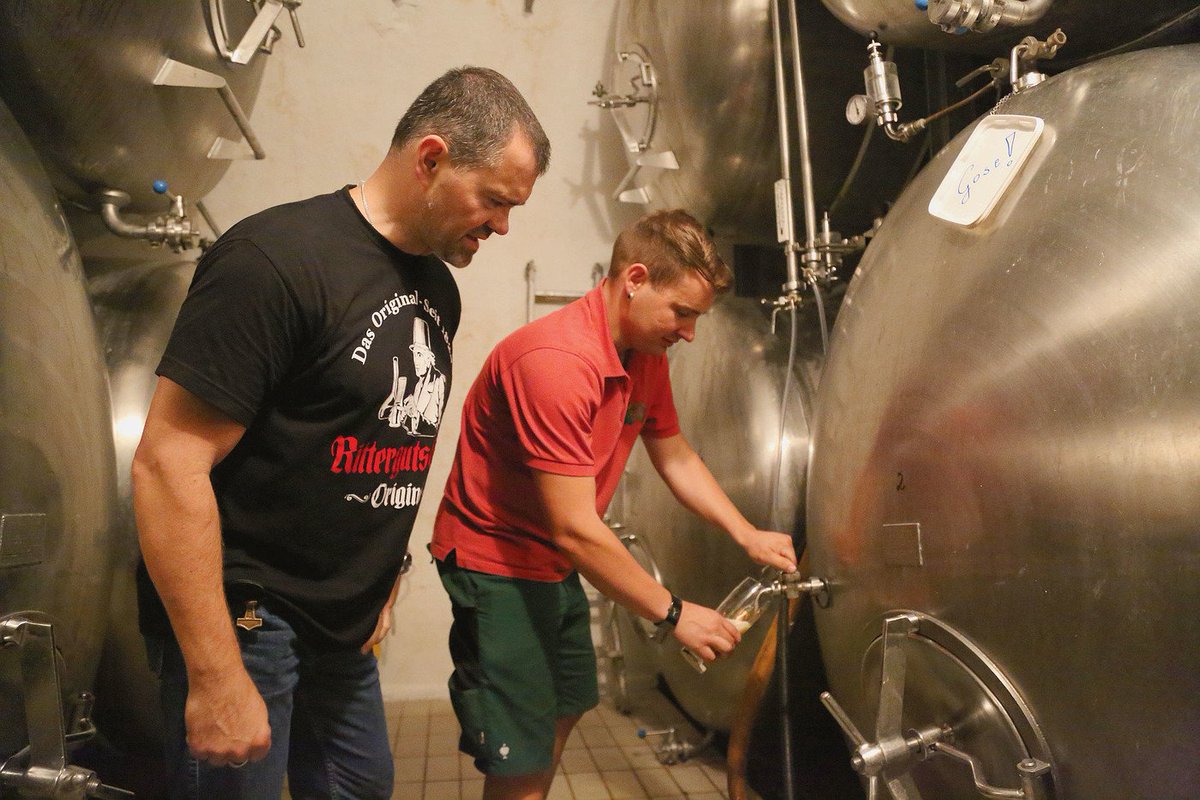 We wish you a happy weekend bringing you in Leipzig, Germany, with Tilo jänichen and Michael Bergt, who are behind that incredible beer called Original Ritterguts Gose! 🍻Here are their beers you will find at #ArrogantSourFestival 2019 bit.ly/RittegutsGose