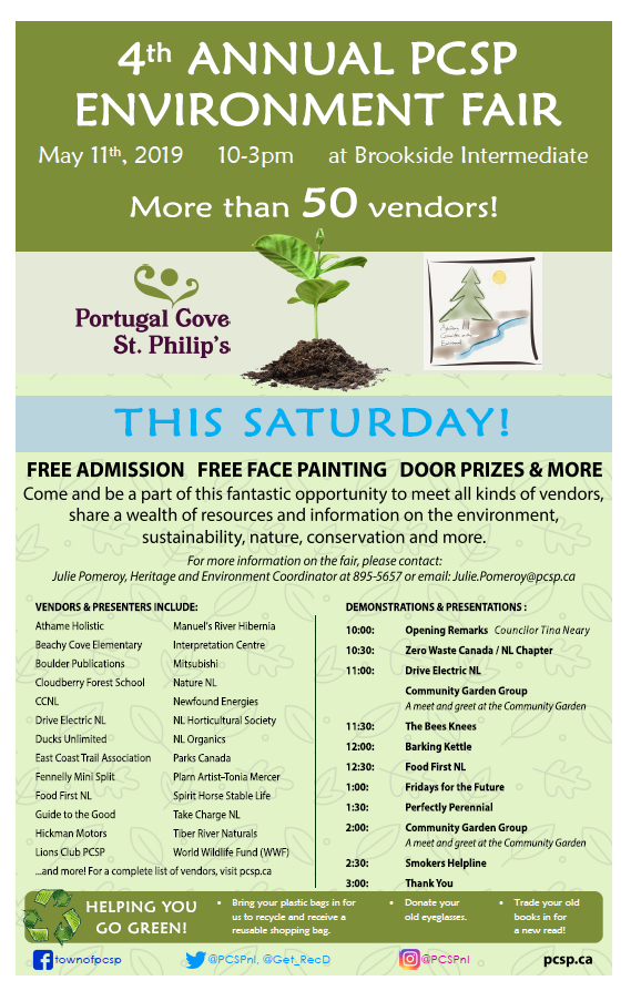 BrooksideInt's tweet photo. The Town of PCSP will be hosting their 4th Annual Environment Fair on Saturday May 11th at Brookside. This is a free event with free face painting with lots of things to see and learn about the Environment. https://t.co/osELmeAxKj
