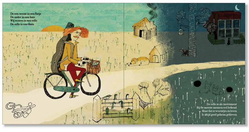 allthingsmoving's tweet photo. "De familie Decibel" is my fourth children's book, commissioned by @cello_biennale, written by @MichaWertheim and published by @uitg_deharmonie. https://t.co/BTxhbirseK https://t.co/EUJa9Ss5iG