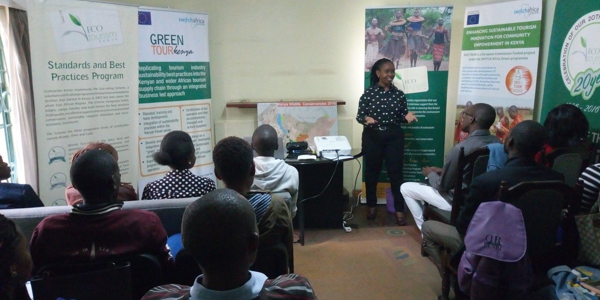 ecotourismkenya's tweet photo. Thank you @KTF_Kenya CEO Ms Susan Ongalo for the inspiring words to the students during the brief interaction. @magicalkenya @UNEnvironment @tsak254 @kwskenya #Lmpmay #leadersintourism https://t.co/mftAZuQfQm