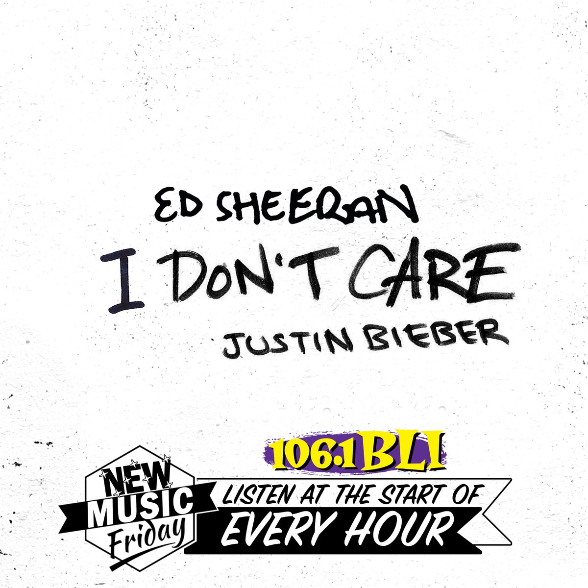 1061BLI's tweet photo. .@SykeOnAir getting #FRIDAY started right with NEW @EdSheeran &amp; @JustinBieber #IDontCare every hour, on the hour, this morning. #LISTEN LIVE 👉🏽📡https://t.co/cC0qJ3SQgj https://t.co/jV7ELxGNpB