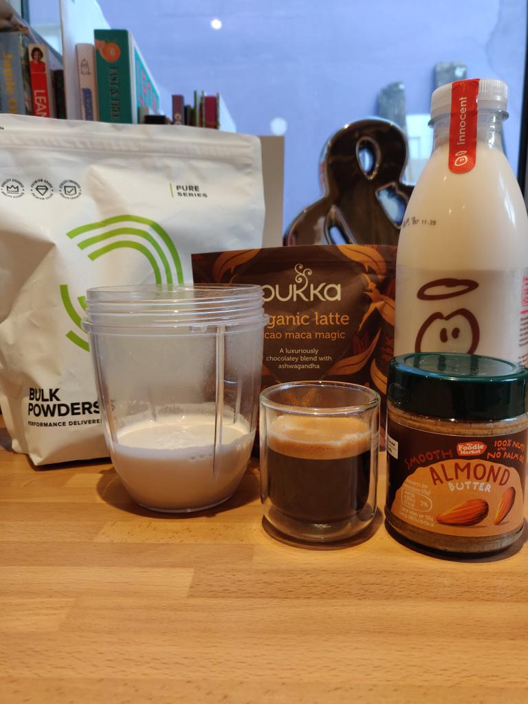 balancedgrub's tweet image. My morning #gutfriendly #shake! Always helps me to kick it hard in the gym! 🏋️@bulkpowders #veganprotein #riceprotein