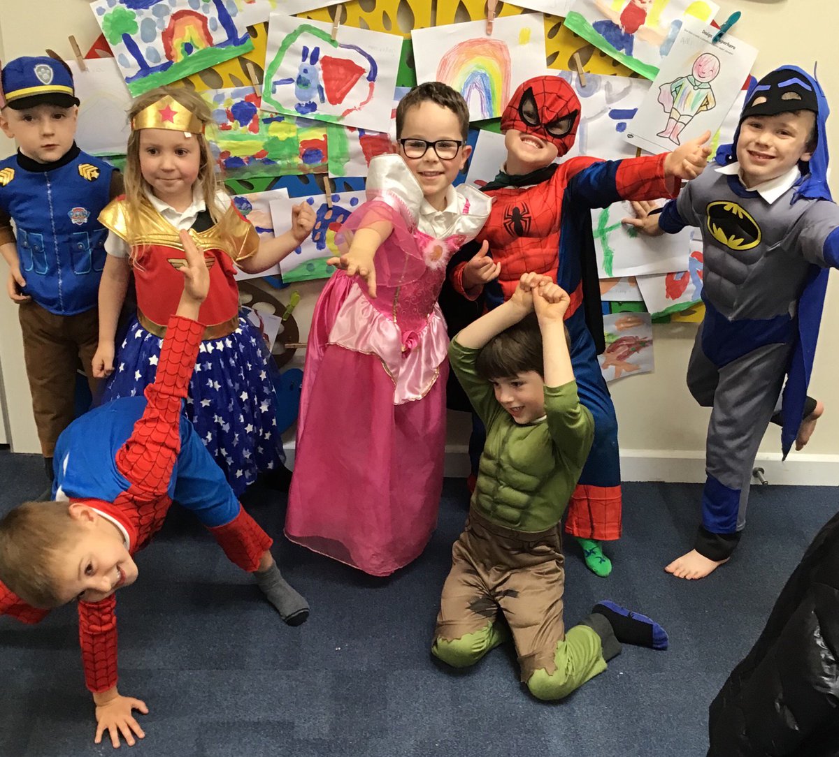 Webheathschool's tweet photo. What a busy week! Superhero fun this week in Reception! What would your powers be? #superlearning #webheath π¦ΈββοΈπ¦ΈββοΈ https://t.co/crvs3XAWEM