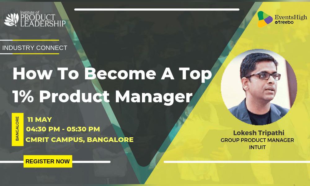 #Bangalore
@InstituteofProductLeadership presents #IndustryConnect #workshop with #LokeshTripathi to learn how to manage cross-functional teams, #productMarketingHacks, and creating a product roadmap, on 11th May at CMRIT.

Register Now: buff.ly/309mpPN