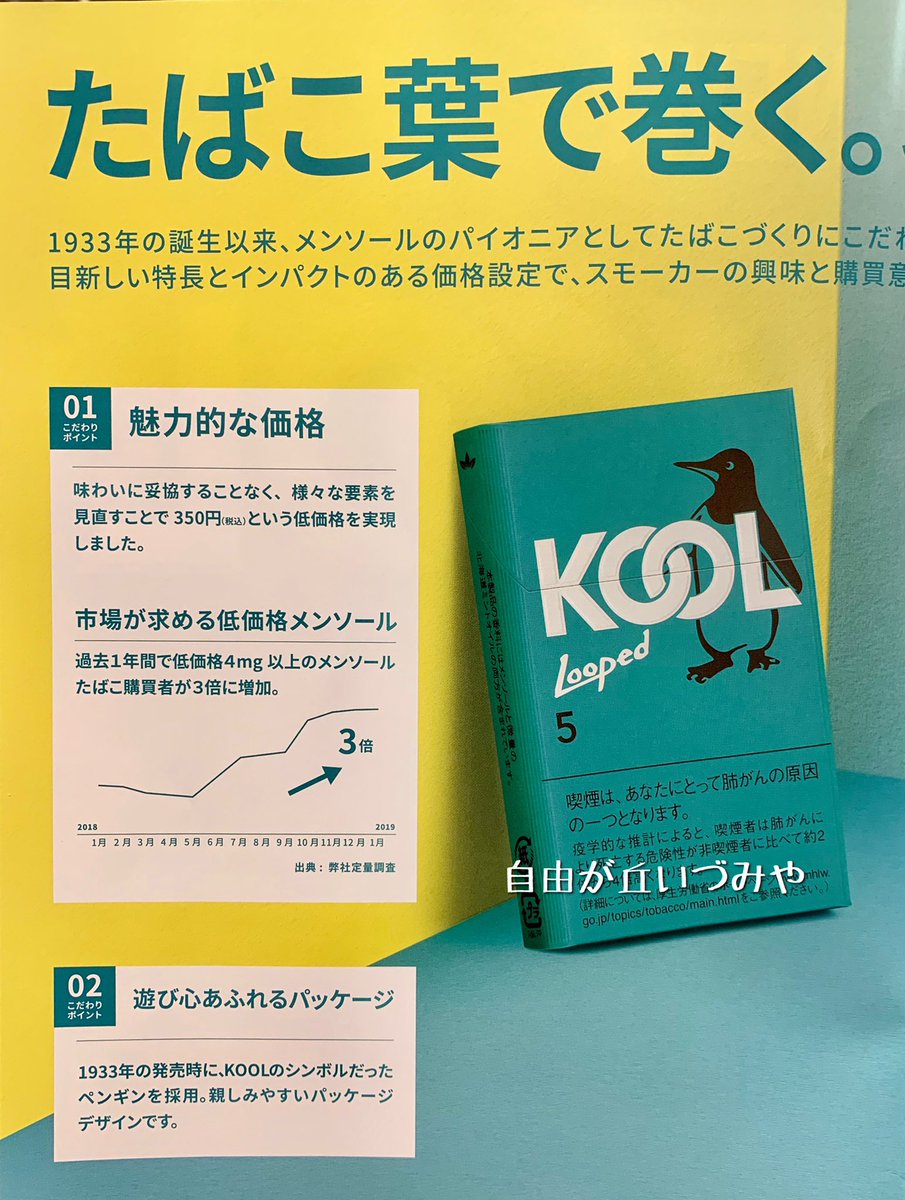 自由が丘 たばこのいづみや On Twitter 葉巻たばこ新銘柄 クール ループド 8 クール ループド 5 が発売されます スーパースリムサイズのリトルシガー メンソールの爽快感とたばこのうまみが絶妙にミックスされた味わい ペンギンが可愛い 各20本入り350