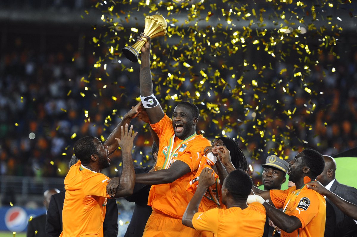 Footballtweet's tweet photo. Yaya Touré has officially retired from professional football:

🏟 Games: 599
🇨🇮 Caps: 101
⚽️ Goals: 119
🏆 Premier League: 3
🏆 La Liga: 2
🏆 League Cup: 2
🏆 Champions League: 1
🏆 FA Cup: 1
🏆 Copa del Rey: 1
🏆 Africa Cup of Nations: 1
🥇 African FOTY: 4

What a player. 🙌 https://t.co/YJ70XVydfe