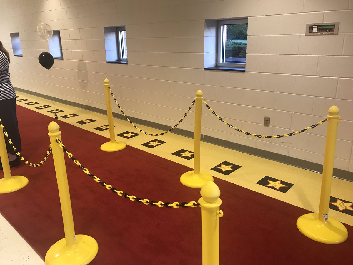 Shhh... It’s a surprise! Our staff deserves to walk the red carpet today & everyday. #StarWalkOfFame #OscarMusicEntrance #TheyDeserveIt #Blessed #ParentVolunteers #OCSMakingADifference @OnslowSchools