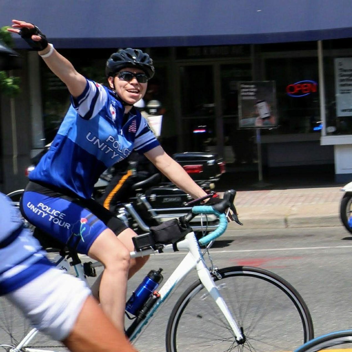 Linden_PD's tweet photo. In her 3rd #PoliceUnityTour, Ofc Camille Esparra rides in memory of Ofc Natalie Corona of @cityofdavispd who was ambushed during a crash investigation on Jan 10, 2019 #werideforthosewhodied #teamlinden #policeunitytour #chapter37 #chapter1 
https://t.co/m6BivHAQAs https://t.co/GSvCvBMnAp