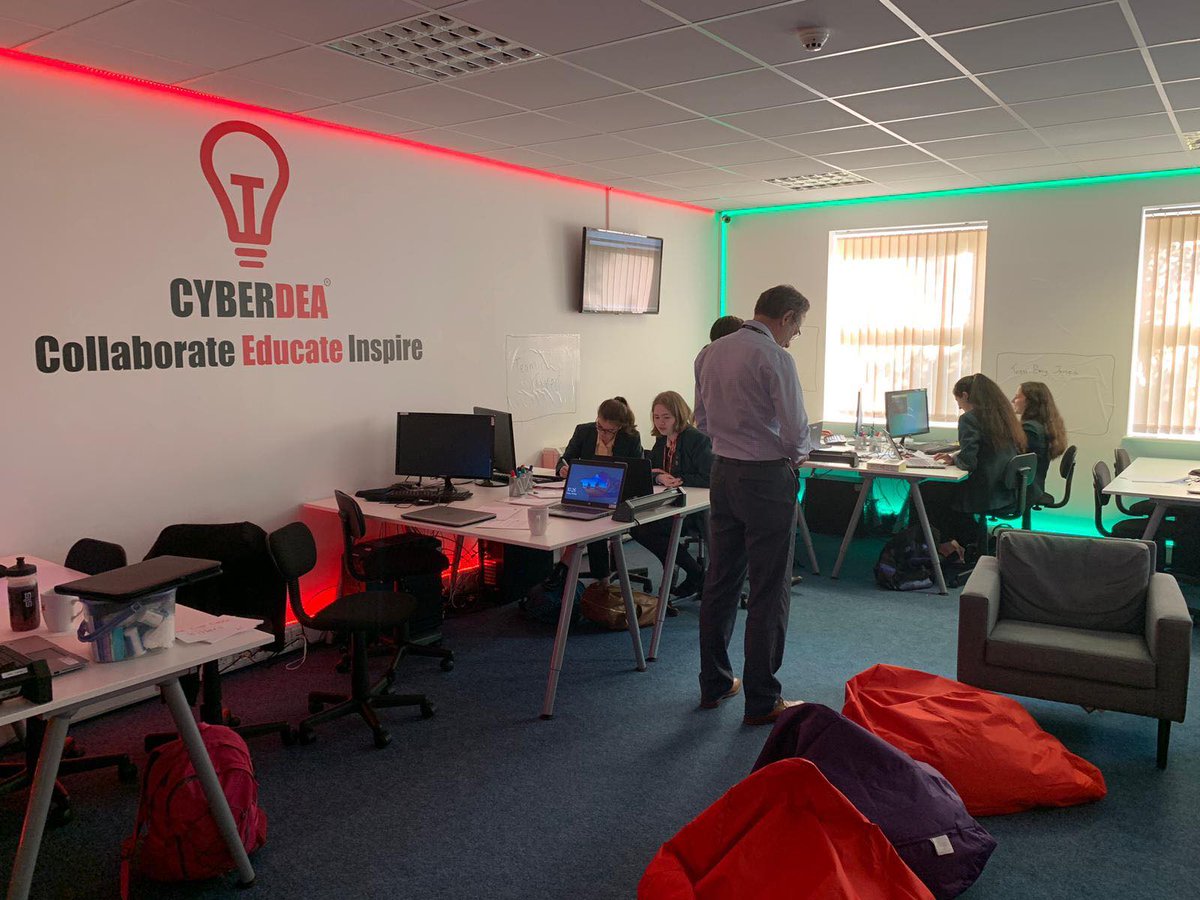 cyberdeas's tweet photo. Today we have @RibstonHallHigh in for an Offensive Cyber Session. They're covering OSINT, having a tour of the @CyberSecurityIs SOC and will be given a short Cyber Careers Presentation. @CyberSchoolsHub @NCSC #Inspire #Enthuse #Excite https://t.co/JO7rQRmHqy
