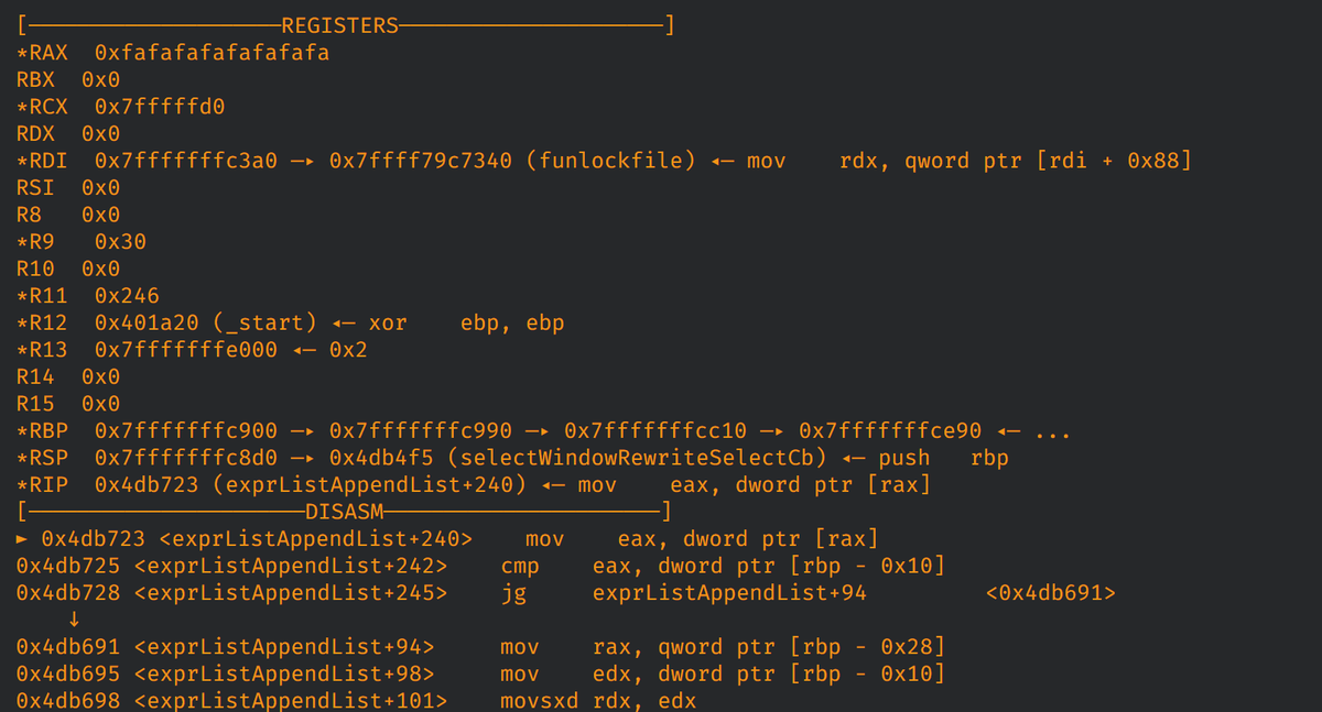 ptracesecurity's tweet image. Sqlite3 Window Function Remote Code Execution Vulnerability talosintelligence.com/vulnerability_… #SQLite #SQLite3 #Vulnerability #ExploitDev #Infosec
