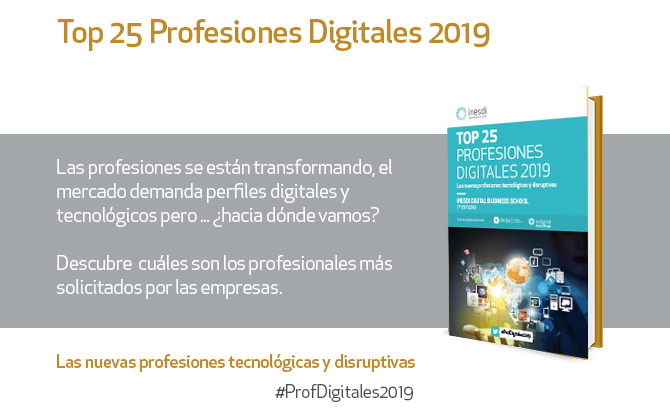 incipy's tweet photo. Ya está disponible para descargar el Top 25 Profesiones Digitales 2019 de @InstitutoInesdi https://t.co/BO8LfTtNWs Descubre las profesiones más demandadas por las empresas y las tendencias en el ámbito de la #Tecnologia y #Digital #ProfDigitales2019 #RRHH #disruptivas https://t.co/gYYp21H24N