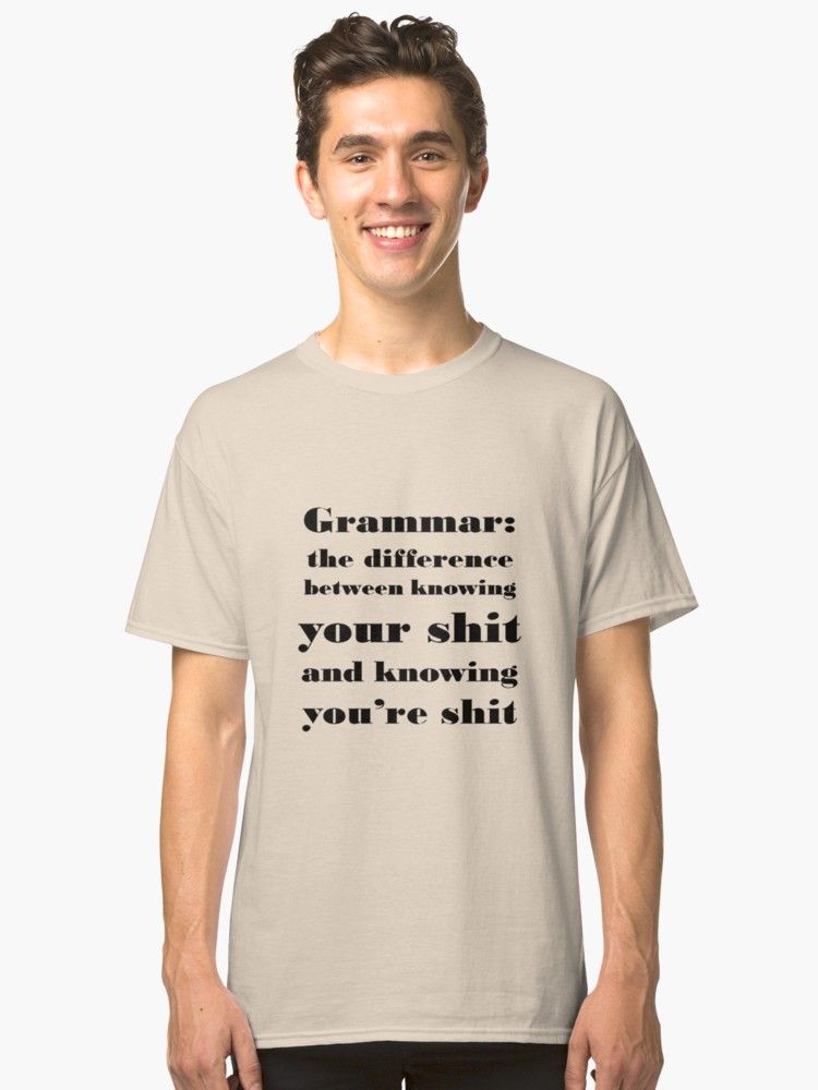 TaicheTees's tweet image. #EnglishGrammar #LanguageStudents #ESL #TEFL #Grammar: The Difference Between #YourandYoure #Tshirt by taiche | Redbubble #Affordable and excellent quality, #quirky design and it made a fantastic #gift. #ATSocialMedia @redbubble buff.ly/3021T3o