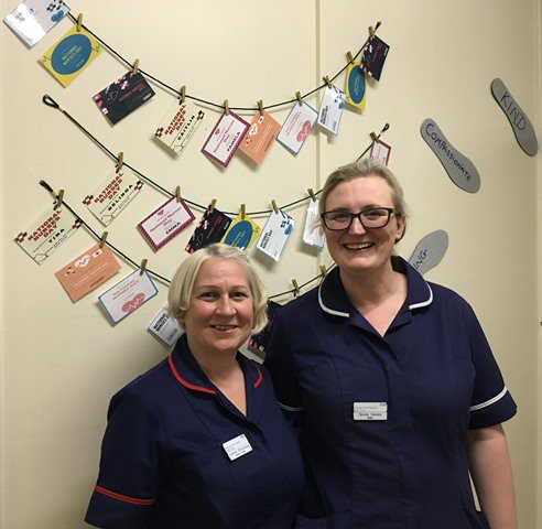 Our wards are celebrating #InternationalNursingDay today with displays, photo booths, bunting and cakes. Elizabeth Ward have create a message board for all of their colleagues thanking them for their hard work