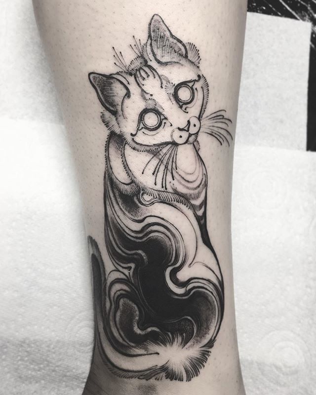 Kitty for Fibi, Thankyou 👹🖤 @helltopaytattoos // DM or email for inquiries🖤
-
#bournemouthtattoo #tattooapprentice #tattooapprenticeuk #darkart #darkartists #apprenticetattoo #bournemouth #lineart #traditionalart #uktattooapprentice #ukartist #blackwork #blackworkers #japane…