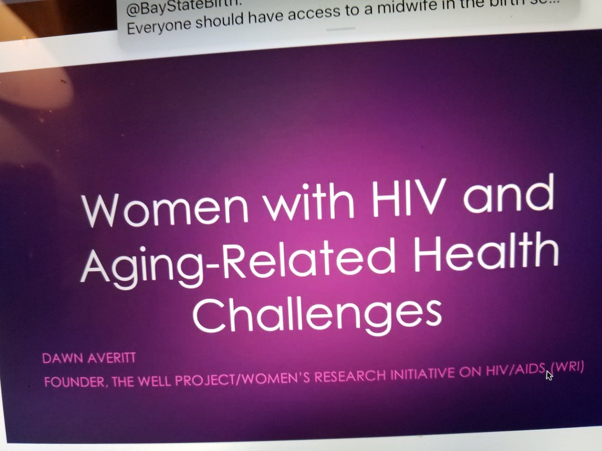 WandaBrendleMos's tweet photo. Most excellent webinar @nmac #HIV50PlusStrongHealthy #WomenAndHIV, Guest Speaker Dawn Averitt founder @thewellproject As woman aging w/#HIV Thank you! Long overdue focus on we women! #IamWoman #ImHIV+ #IamAging #MyLifeMatters https://t.co/0Co8Gc1Uf8