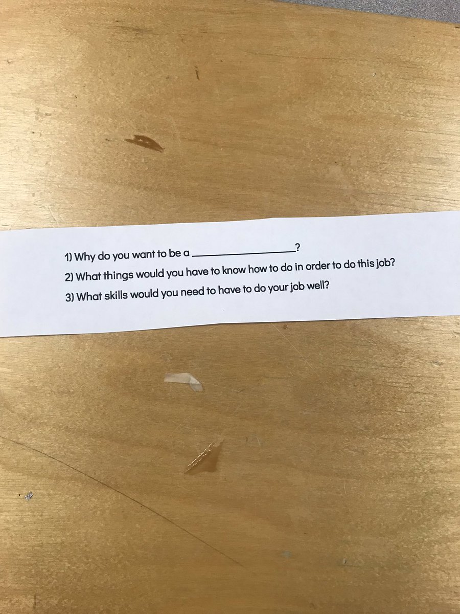 ElementaryNerd's tweet photo. Gotta give our curriculum department a pat on the back for this one! Students picked their future careers then interviewed each other. They could not have been any more motivated, or any cuter while participating! #beverlylearns @StrongBobcats https://t.co/pnDfGc0NWl