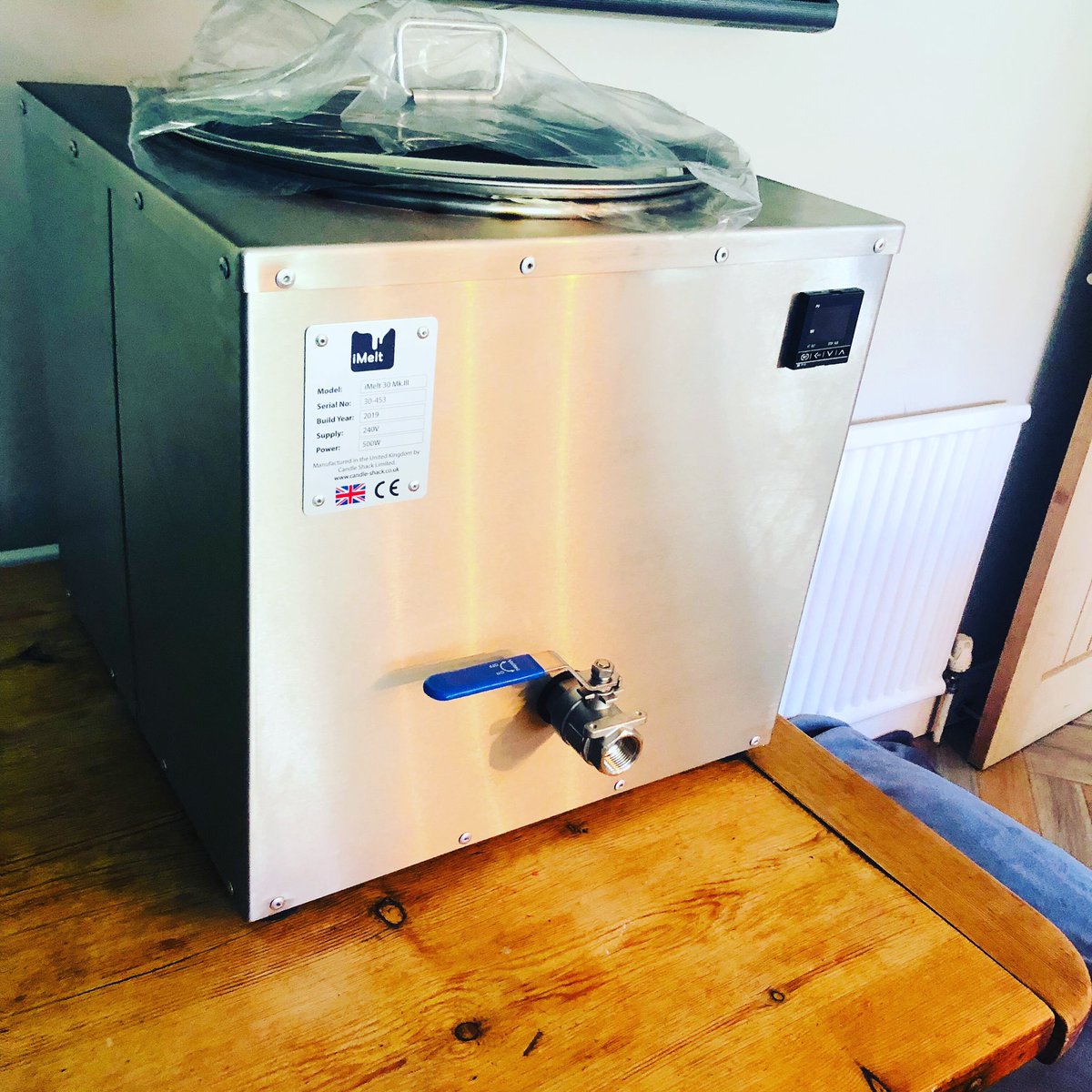 Meet ‘Martha’... She is <a href="/lit_uk/">Lit Candles UK</a> amazing new melting machine! We’re very excited to have her home with us! ❤️#litcandlesuk #soycandles #iMelt #worsley #worsleyvillage #manchester