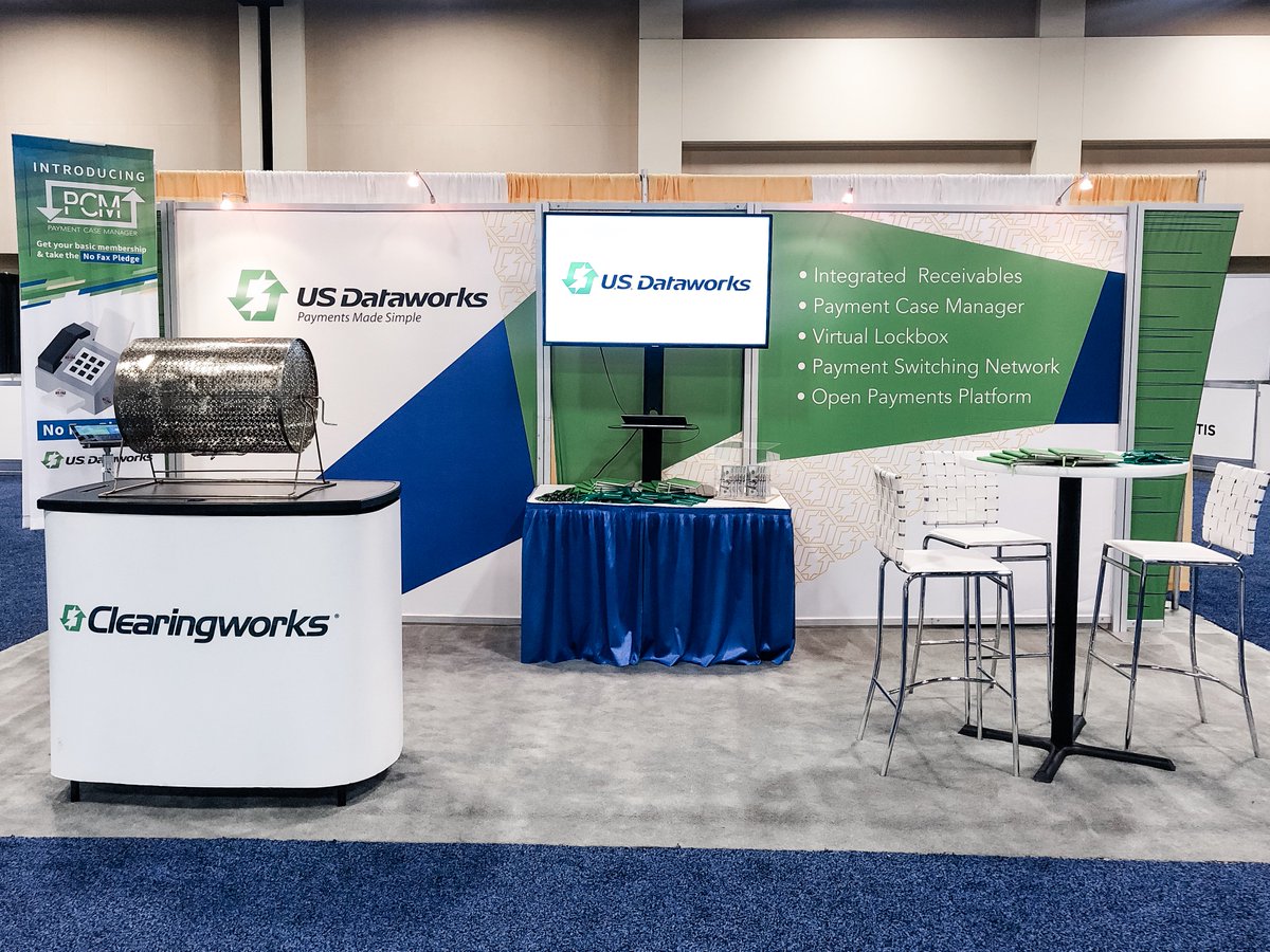 USDataworks's tweet image. We packed up our green shoes and big hats and said goodbye to #PAYMENTS2019. This year was particularly special as we introduced our newest service #PaymentCaseManager. Thank you to everyone who visited the #USDataworks booth and took the #NoFaxPledge. pcmworks.com