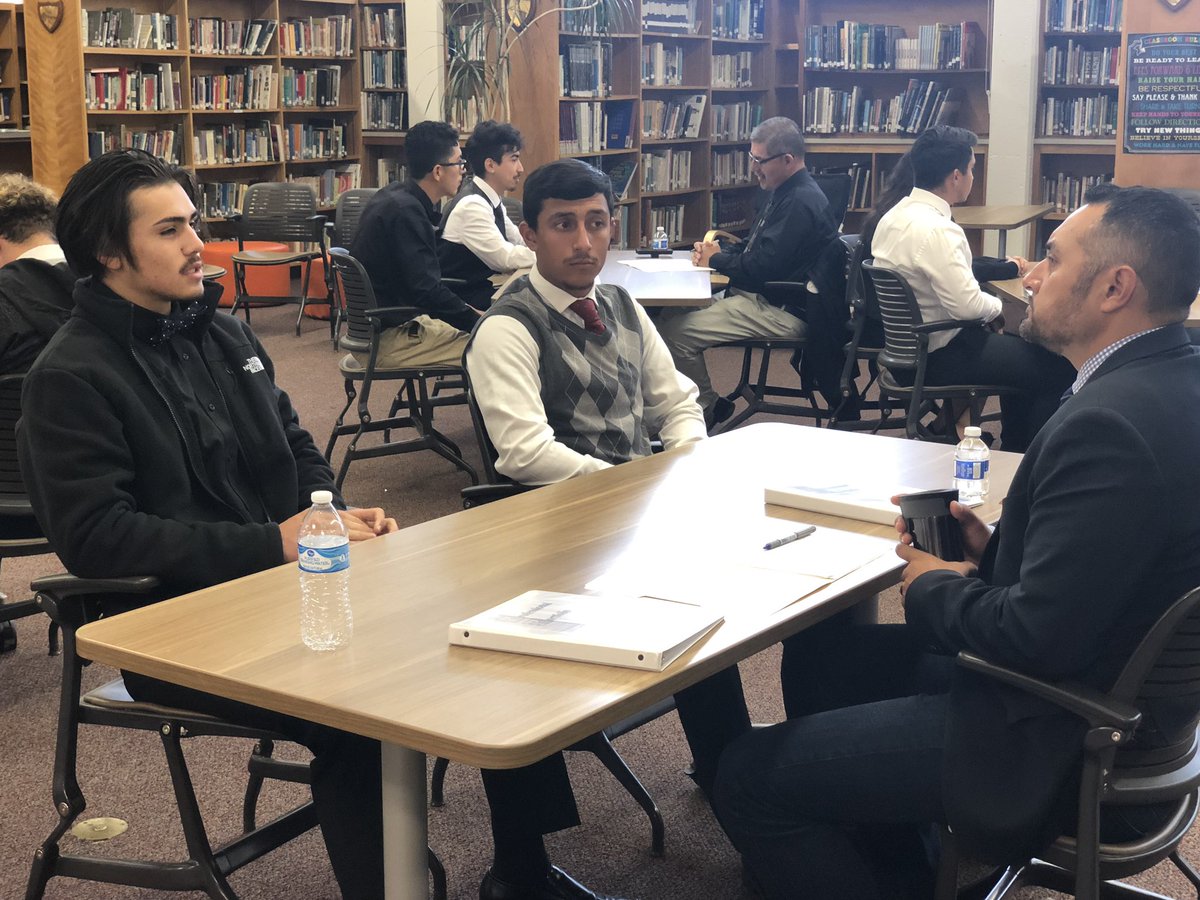 GonzalesEdTech's tweet photo. Day 2 of our #SeniorInterviews are going on. Students looked polished and ready to go. #College #Career #readiness. Itโs like seeing your babies grow up in front of your eyes. @GonzalesUSD @GHSspartants @JacobCTE @Dietrichucation @CarolLagan https://t.co/pYIN6plVcz