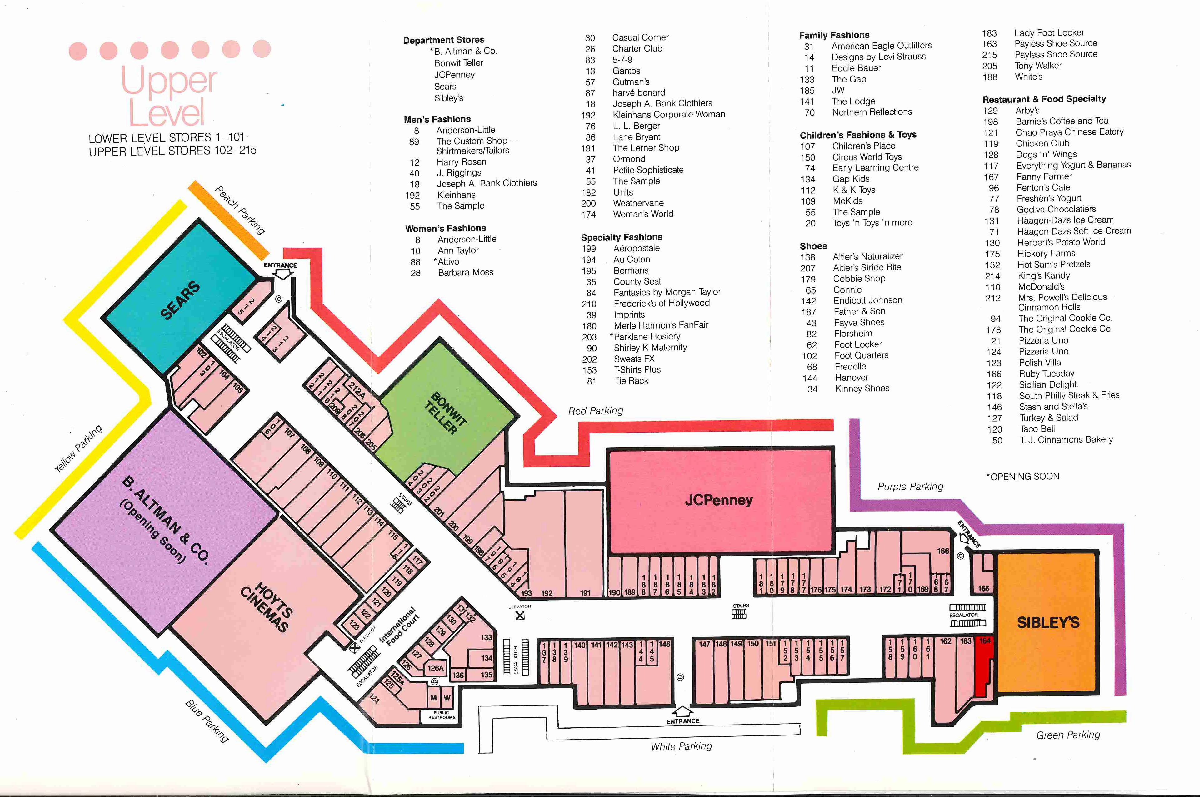 Walden Galleria on X: @SheilaBanks121 Hi Sheila! Here's our directory from  1989! We do still have paper directories around the mall, even after all  these years!  / X