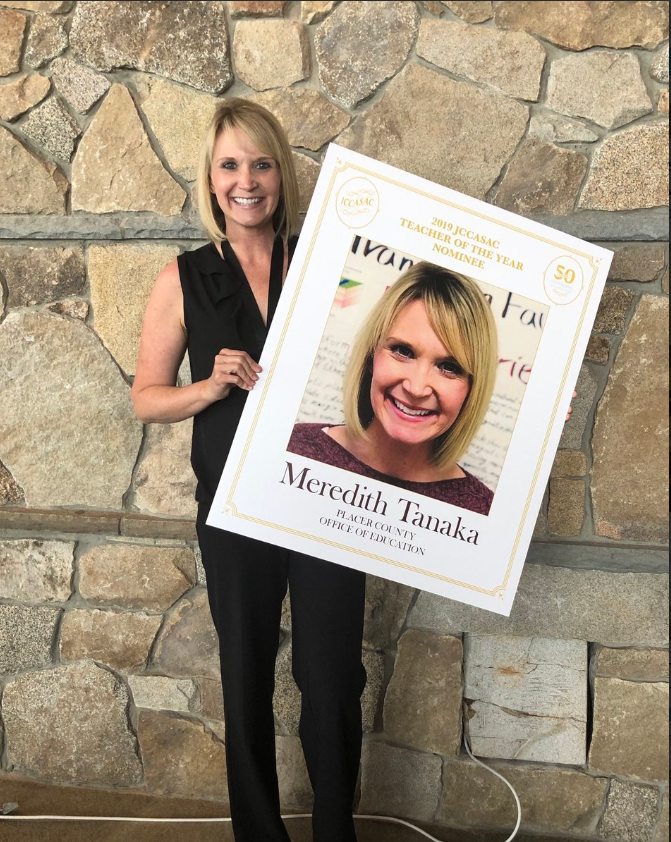 Placer_COE's tweet photo. iCARE teacher Meredith Tanaka is just one reason why #PlacerCounty is #goldineducation. Congratulations to her for the 2019 #JCCASAC Teacher of the Year nomination. #wearepcoe https://t.co/iHh1vu9GbN