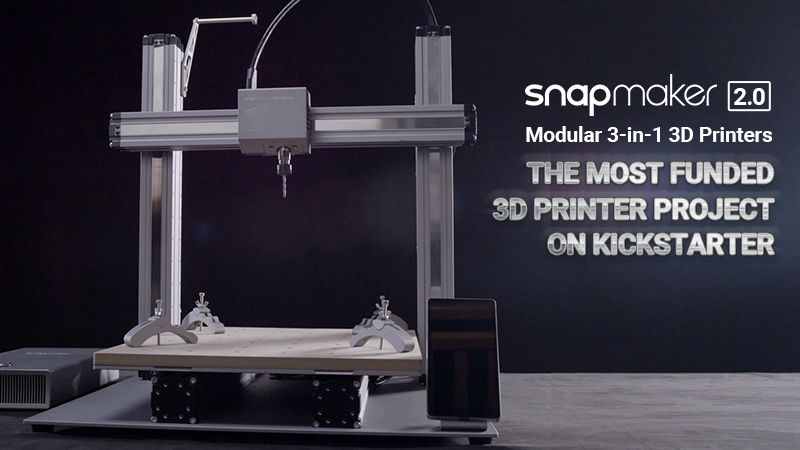 Great news! The Snapmaker 2.0: Modular 3-in-1 3D Printers project broke the record of the most funded 3D printer project on Kickstarter history in only 34 hours! 🥳🥳

Back us now at buff.ly/2JnNLvs