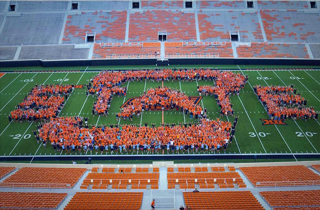 okstate's tweet photo. It's the final #OrangeFriday of the semester! Congrats to #okstate19 for your hard work and commitment. You did it! #GoPokes 🍊🎓 https://t.co/aQTVks7UiK