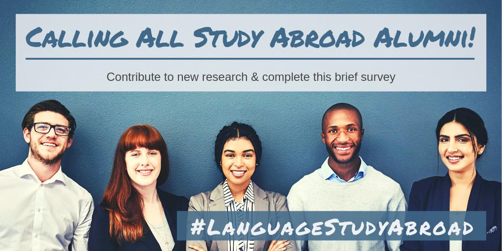 DAADnewyork's tweet photo. You studied abroad in college and/or speak more than one language? To contribute to new research connecting language and cultural learning abroad with career choices and opportunities, complete this brief survey: https://t.co/7dQIMHw4RN #LanguageStudyAbroad https://t.co/u3wrZ0Hvfg