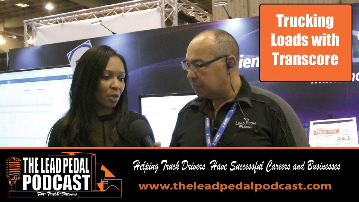 theleadpedal's tweet image. It’s always fun catching up with the team at Transcore at events. Check out the interview from Expocam! youtu.be/QbcyolMMJgg #truckers #loadboards #trucking #transcore #theleadpedalpodcast