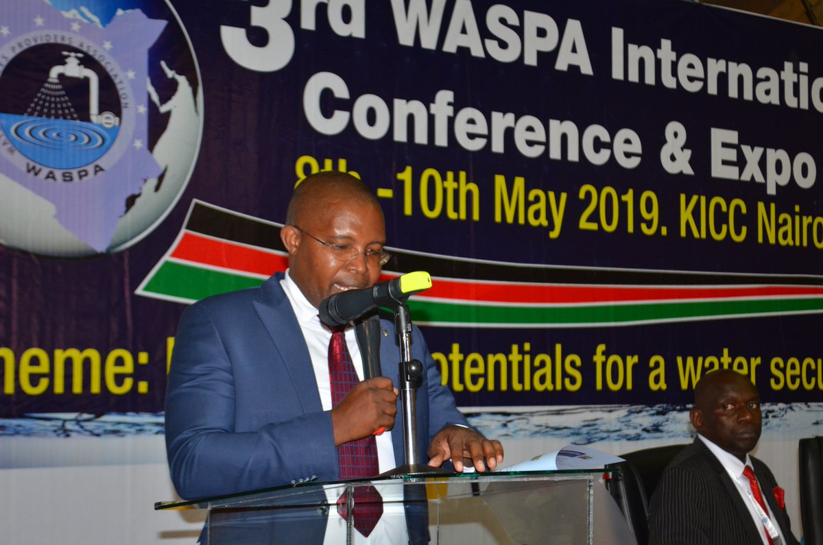 CsChelugui's tweet photo. During the closing of the 3rd Water Service Providers Association International Conference and Expo at KICC,  Nairobi.
@WASPAKenya 
#WASPAConference2019 https://t.co/xzX5V3xXfm